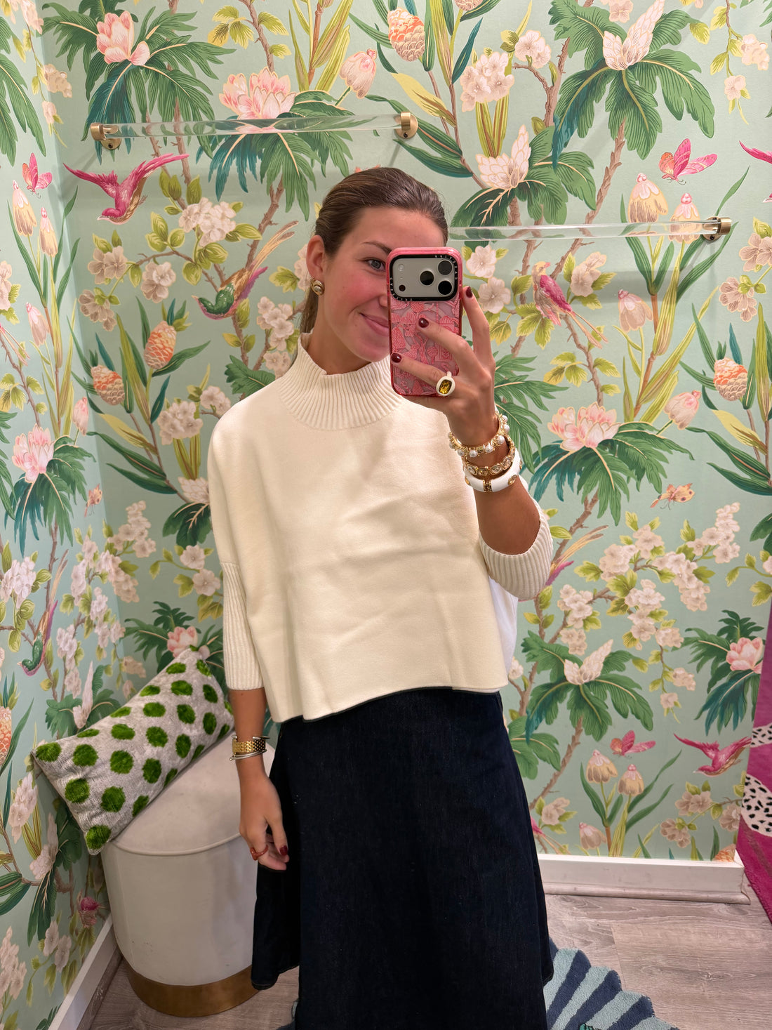 Aja Sweater in Off White