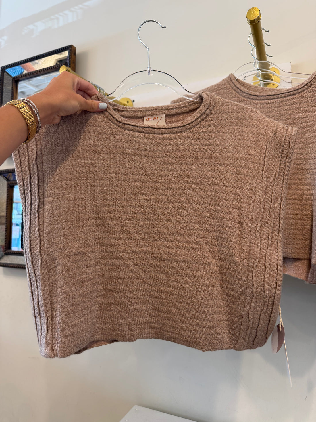 Imogen Top in Light Taupe