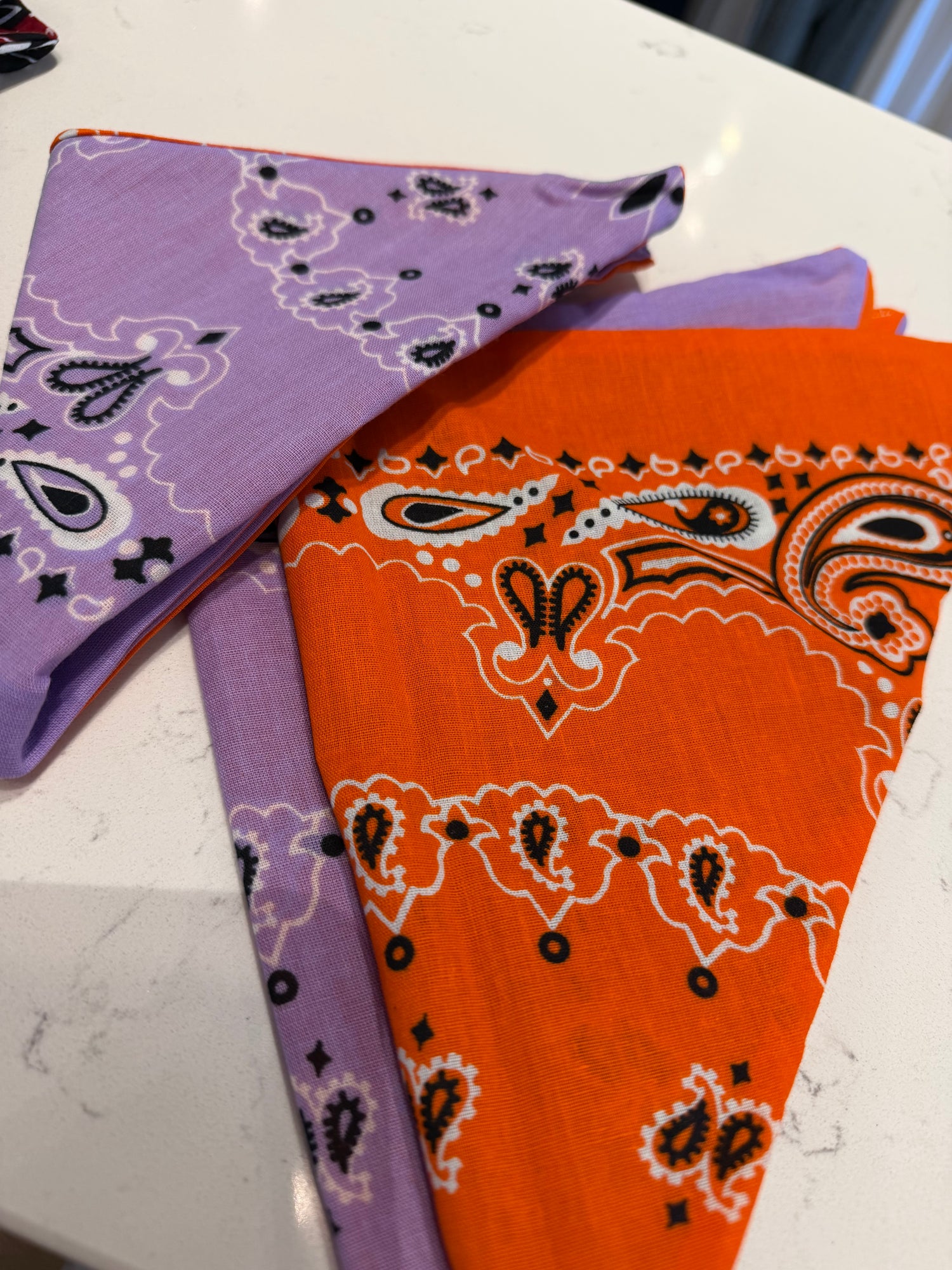 Handmade Custom Colorblocked Gameday Bandana