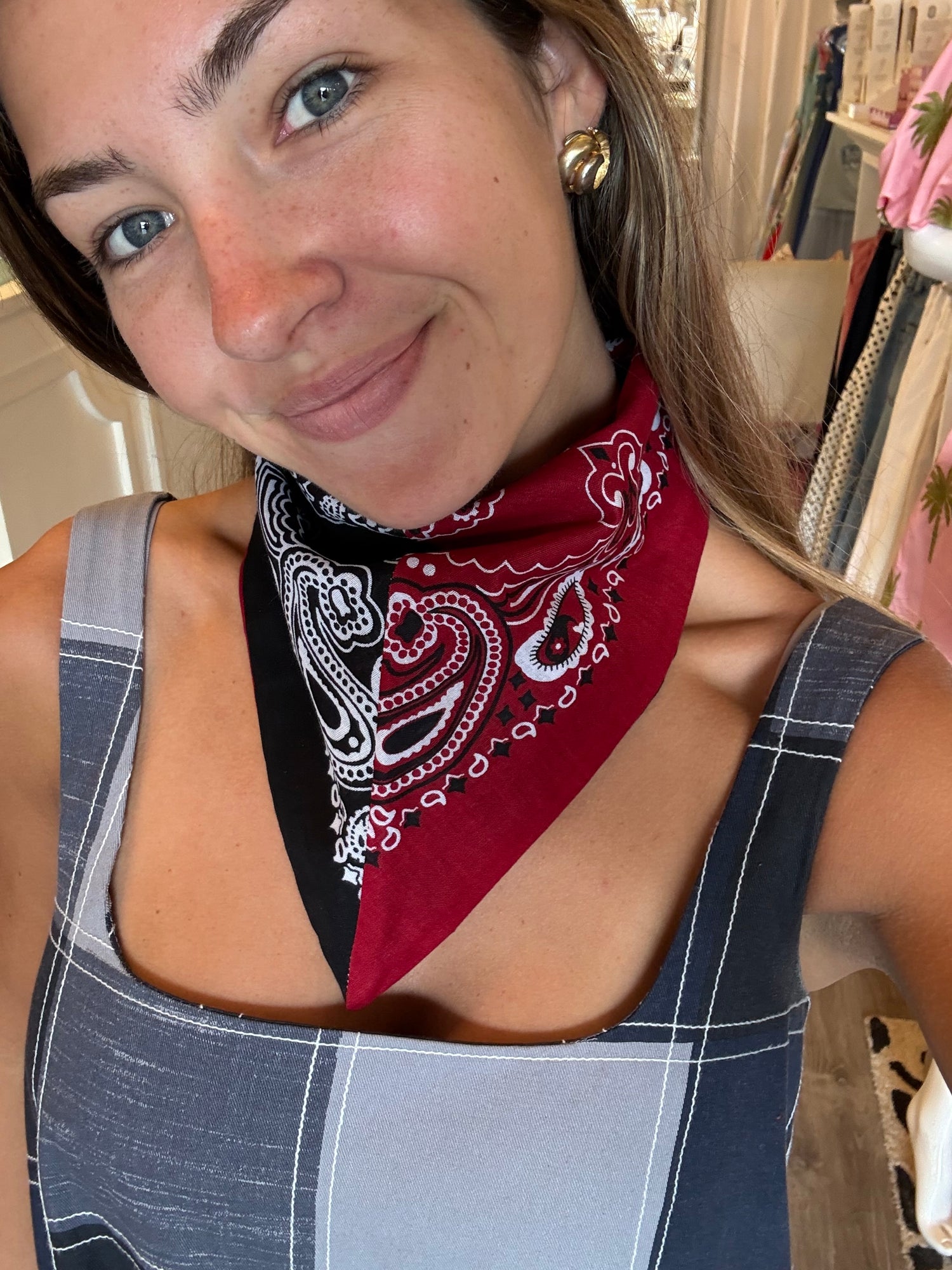 Handmade Custom Colorblocked Gameday Bandana