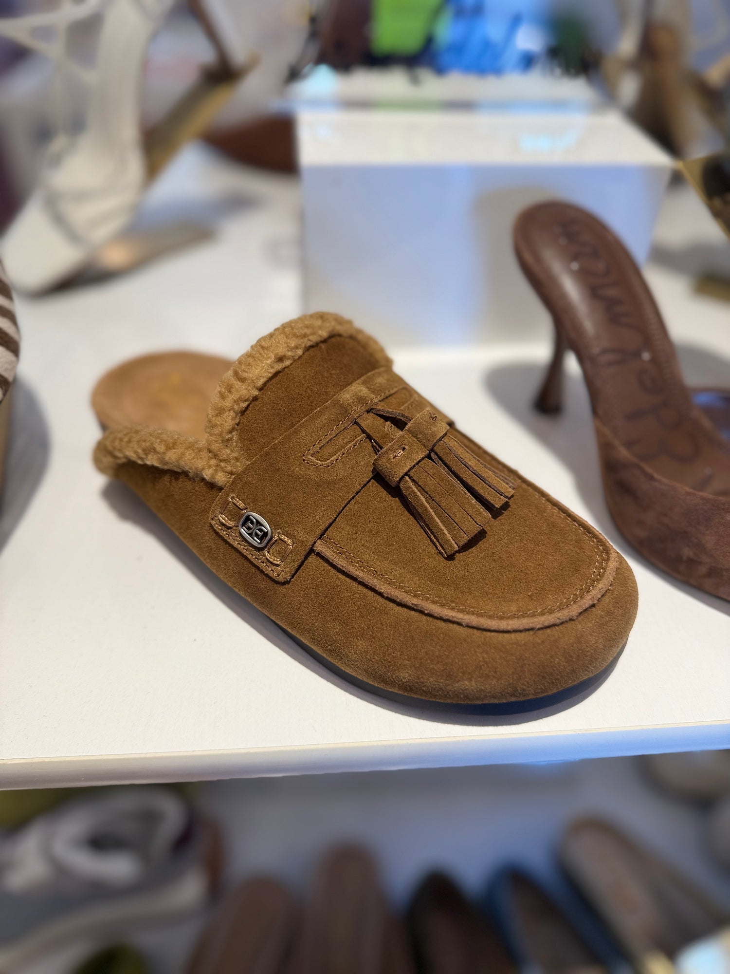 Astrid Cozy Mule in Nutmeg Suede