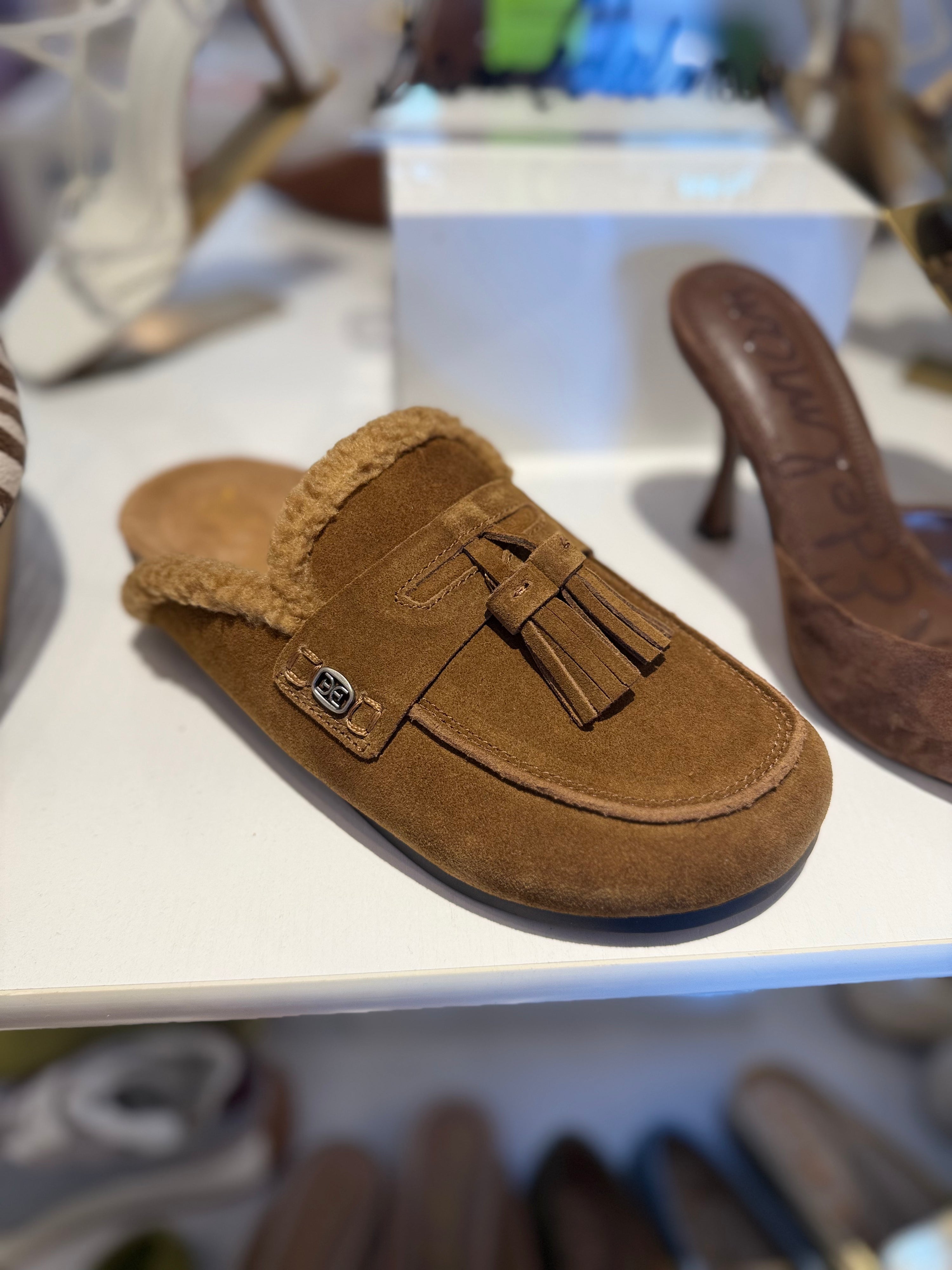 Astrid Cozy Mule in Nutmeg Suede