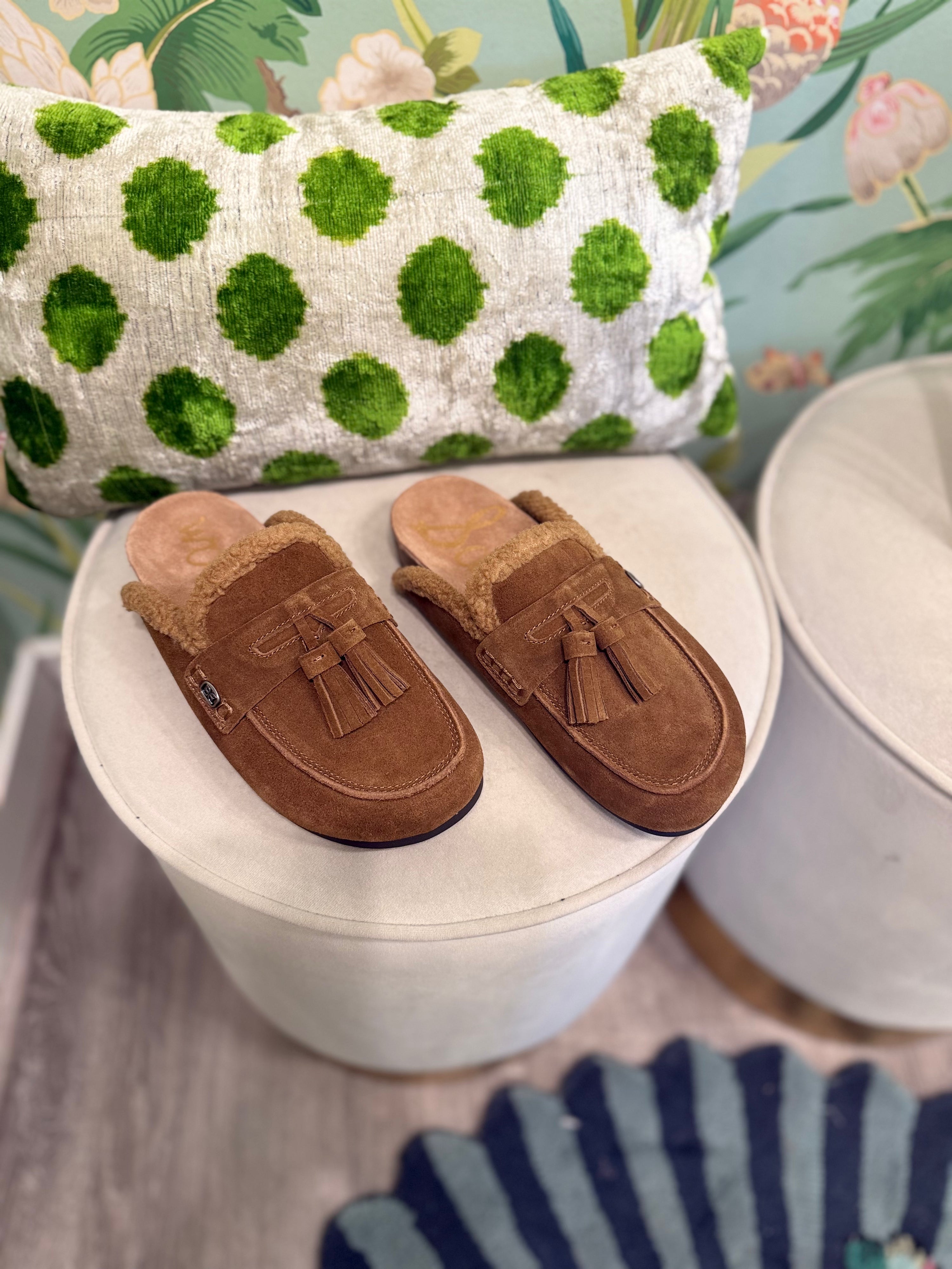 Astrid Cozy Mule in Nutmeg Suede