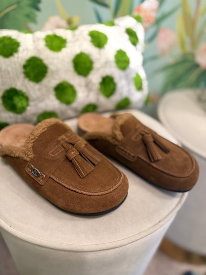 Astrid Cozy Mule in Nutmeg Suede