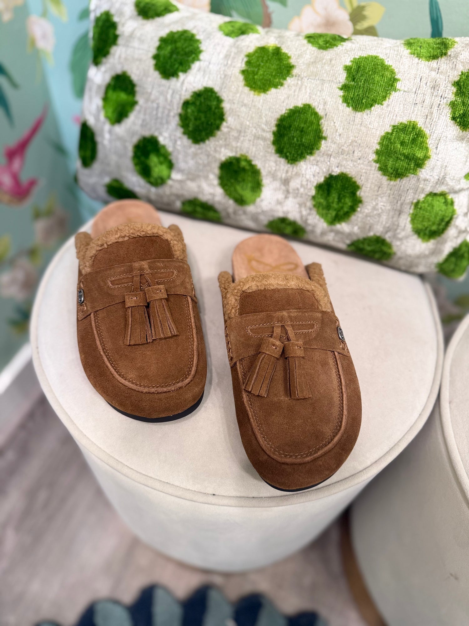 Astrid Cozy Mule in Nutmeg Suede