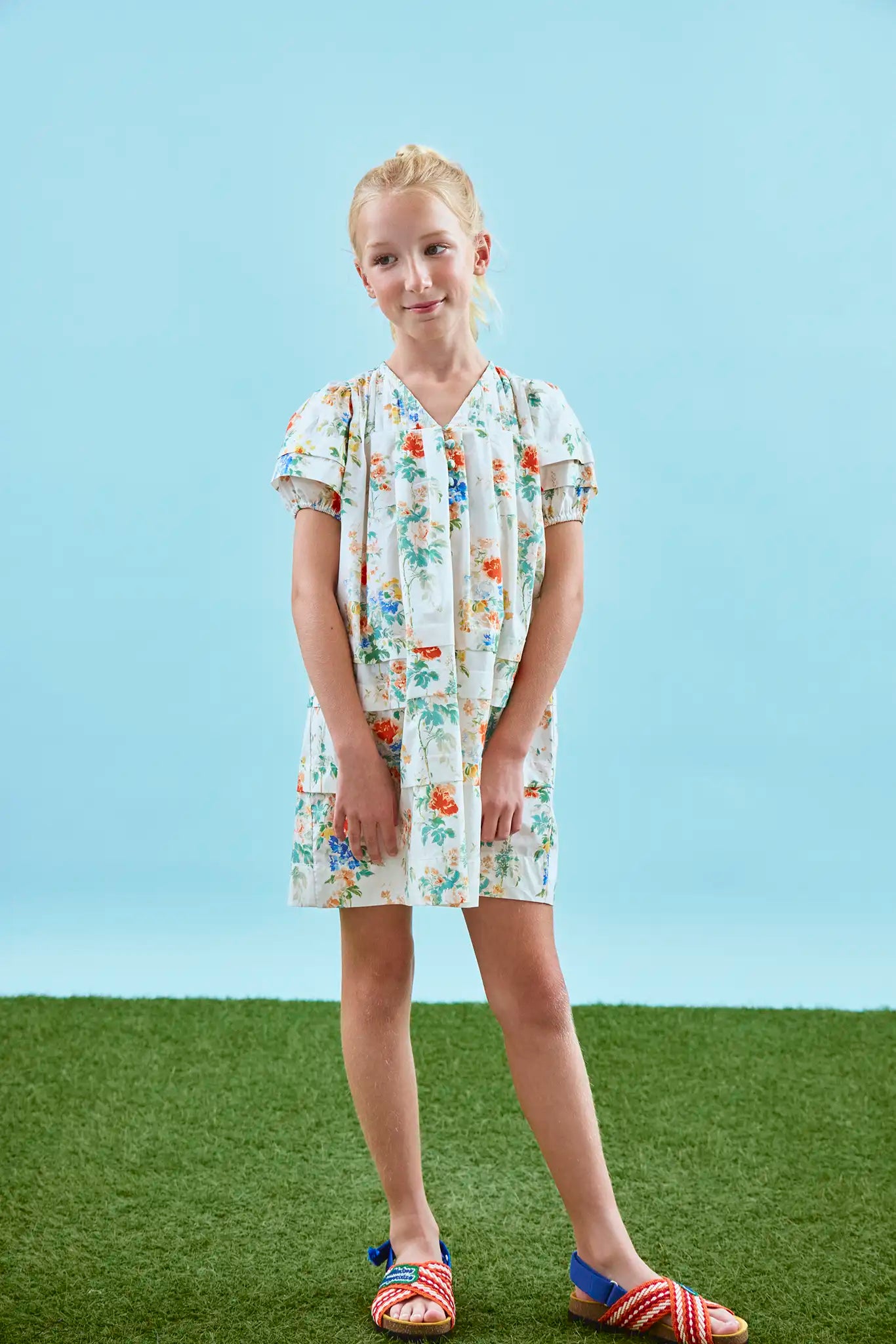 Jenkins Dress Kids Falling Bloom