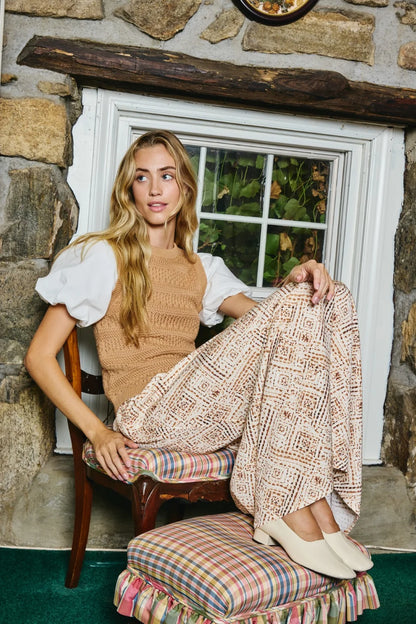 Danni Tee in Camel