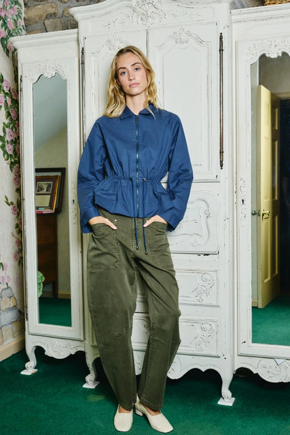 Lenny Jacket in Indigo Blue