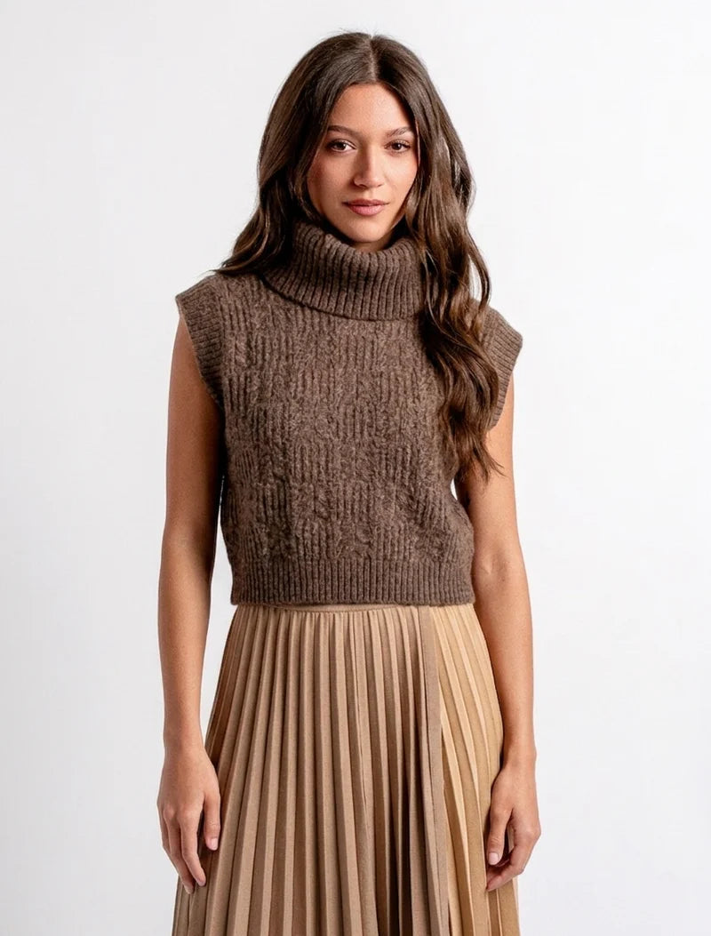 Marlene Top in Shitake Brown