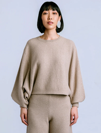 Echo Sweater in Warm Wheat