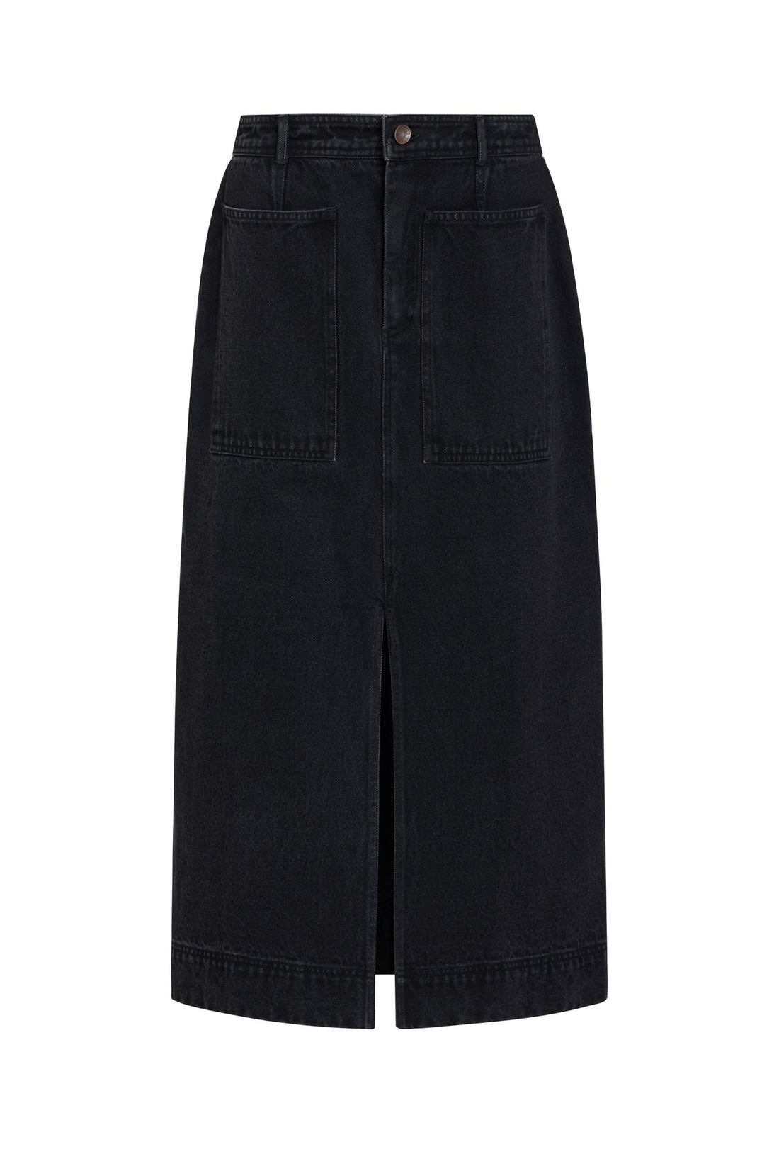 Leighton Denim Skirt in Pavement