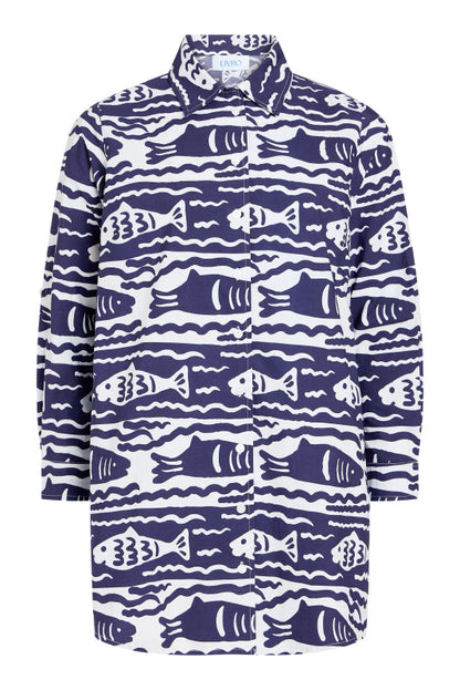 Cabana Coverup, Fish Print