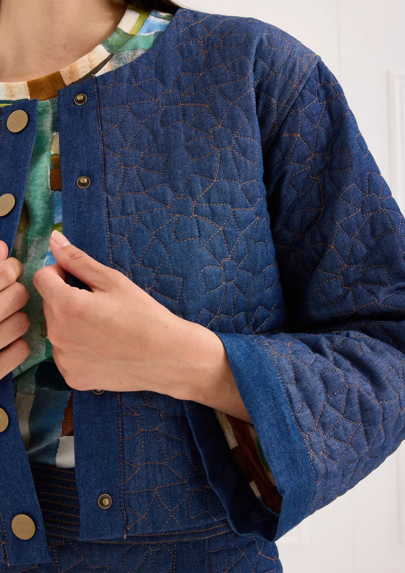 The Quinn Jacket in Quilted Denim