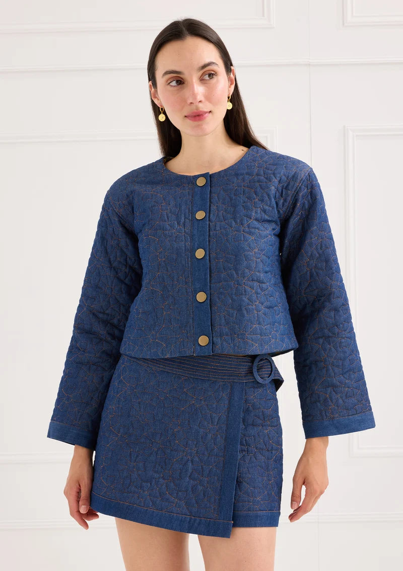 The Quinn Jacket in Quilted Denim