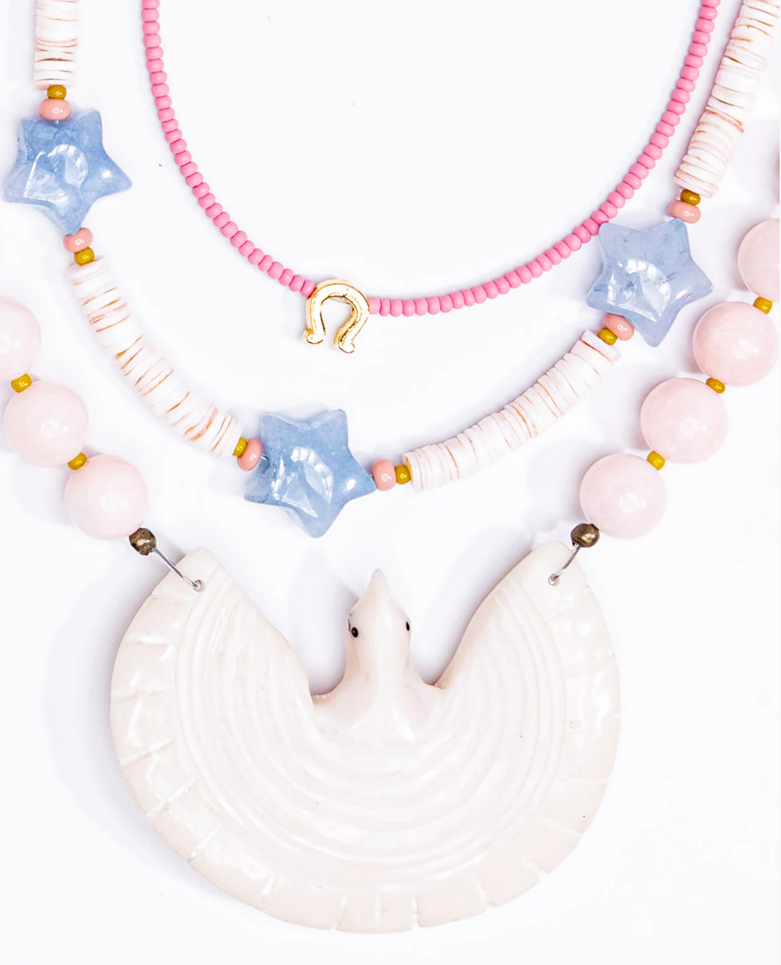 Mother of Pearl Eagle Necklace