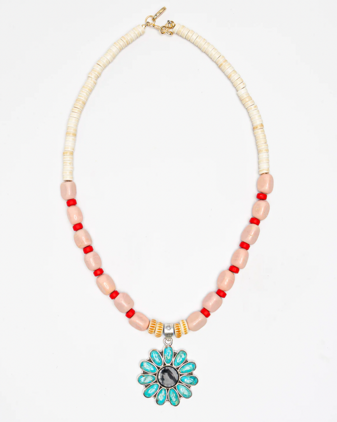 Turquoise Flower Necklace