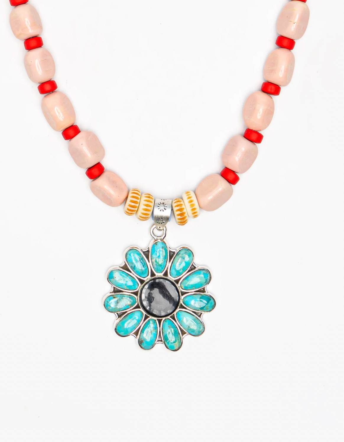 Turquoise Flower Necklace