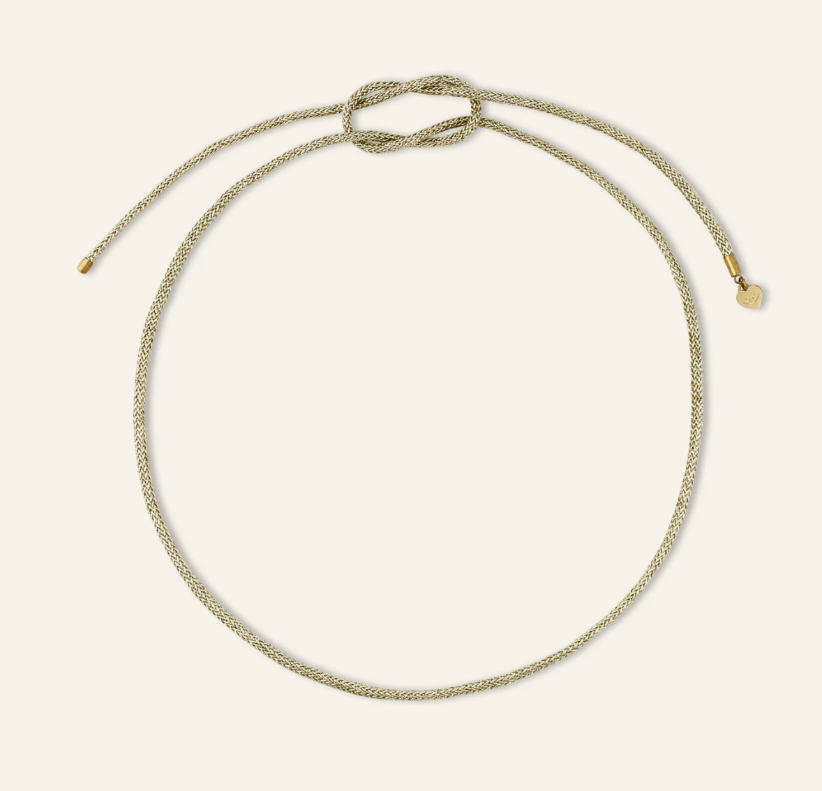 Gold Lurex HART Necklace Cord