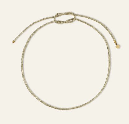 Gold Lurex HART Necklace Cord