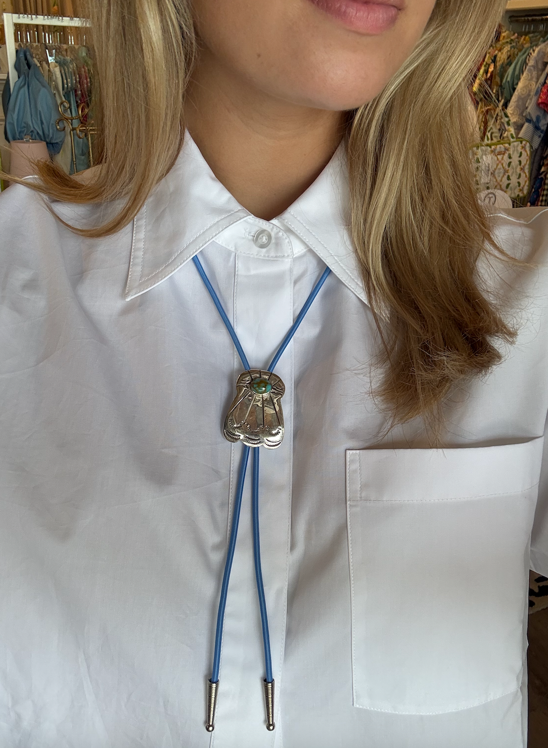 Cornflower Bolo Tie