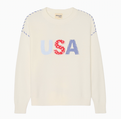 Riley Crew in USA Patchwork