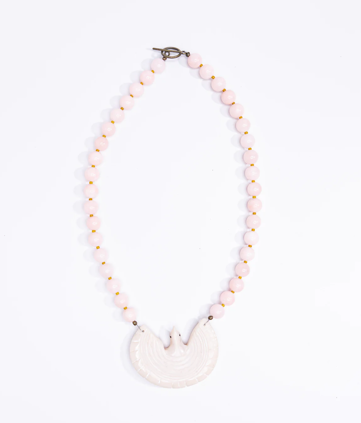 Mother of Pearl Eagle Necklace