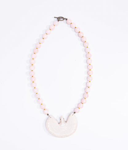 Mother of Pearl Eagle Necklace