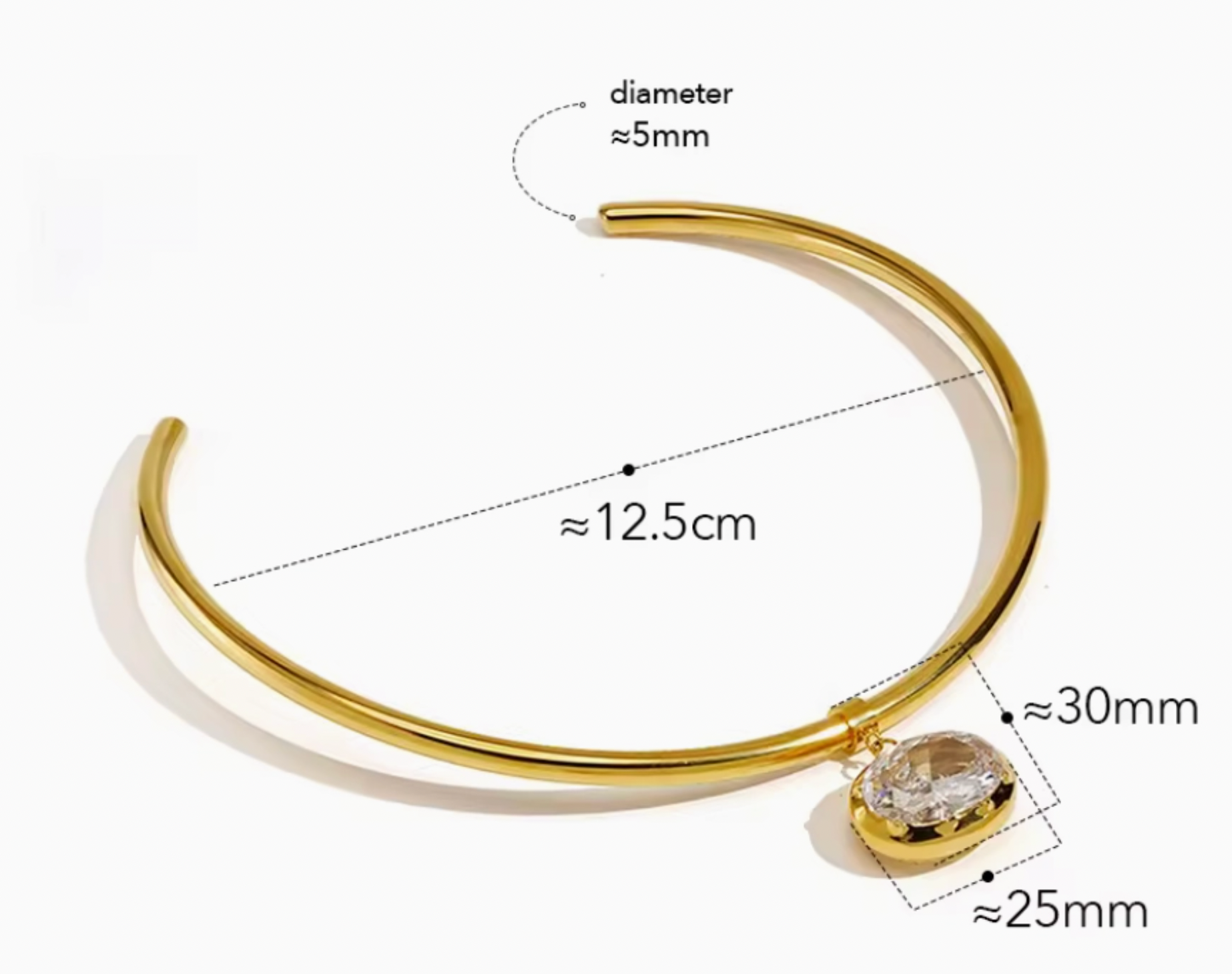 Petra- the Collar and Pendant 6ct- Waterproof