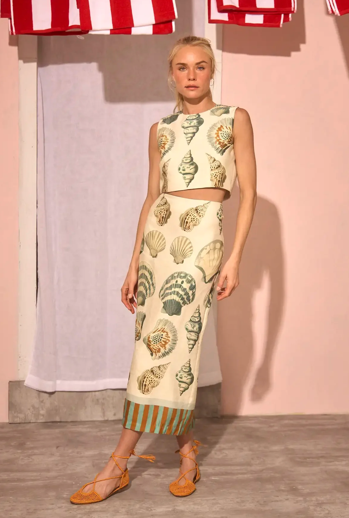 Lynne Skirt in Somers Shell Cream