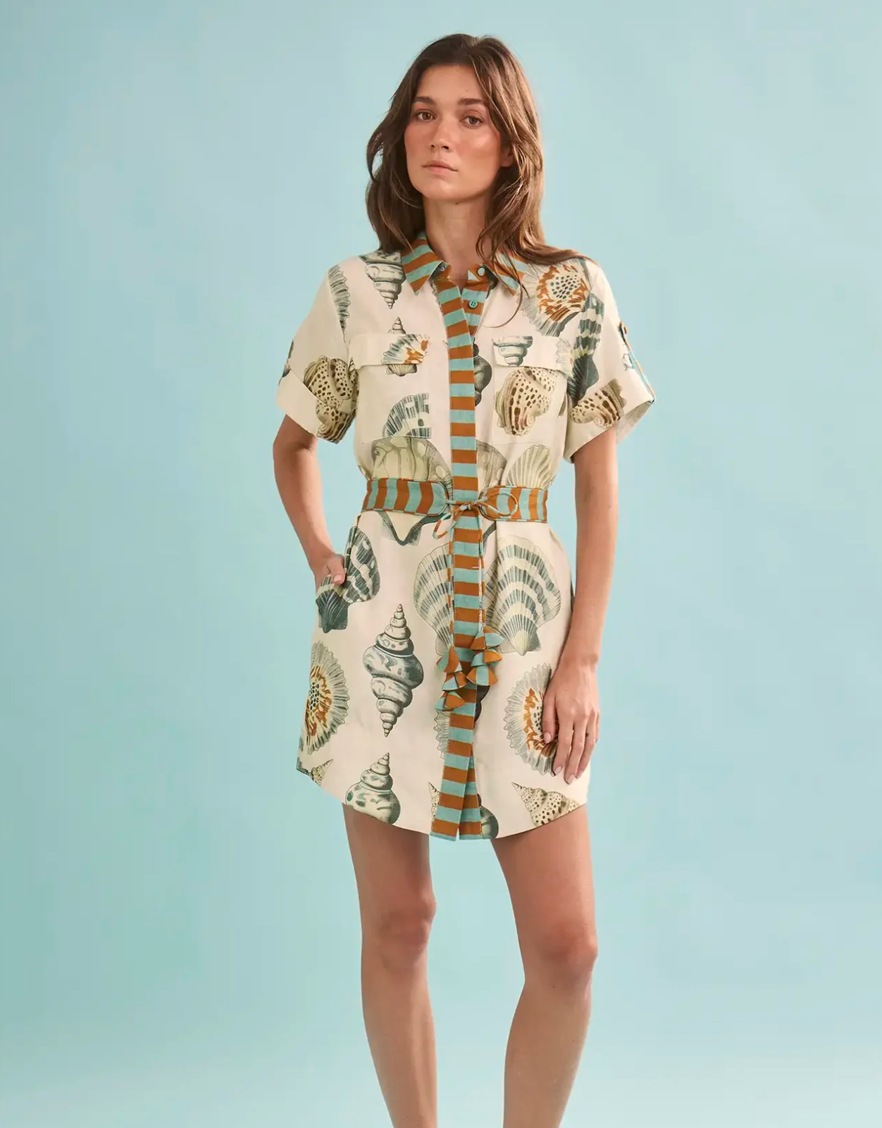 Nicole Dress in Somers Shell Cream