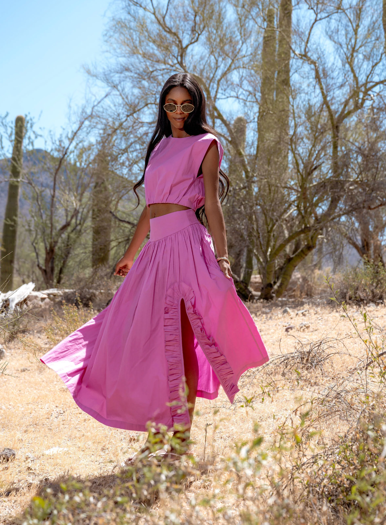 Sunshine Skirt in Radiant Orchid