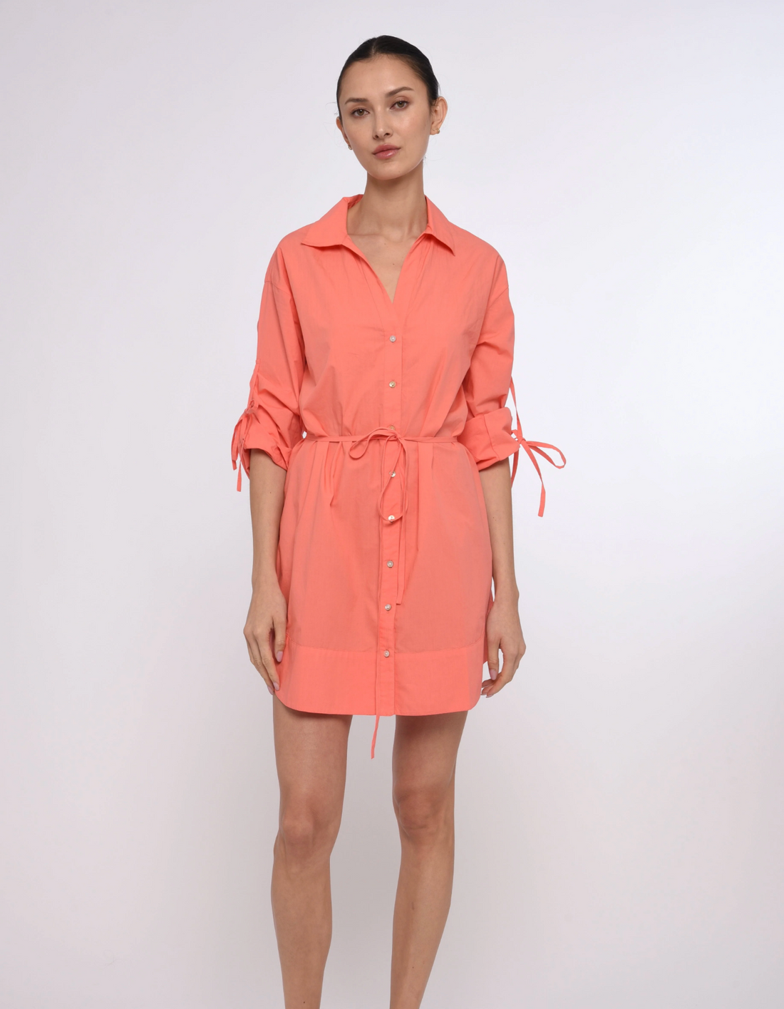 Shannon Mini Dress in Georgia Peach