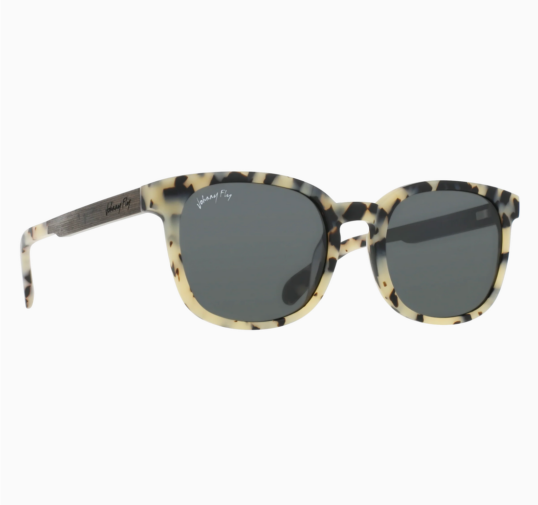 Altitude - Matte White Tortoise / Smoke Polarized