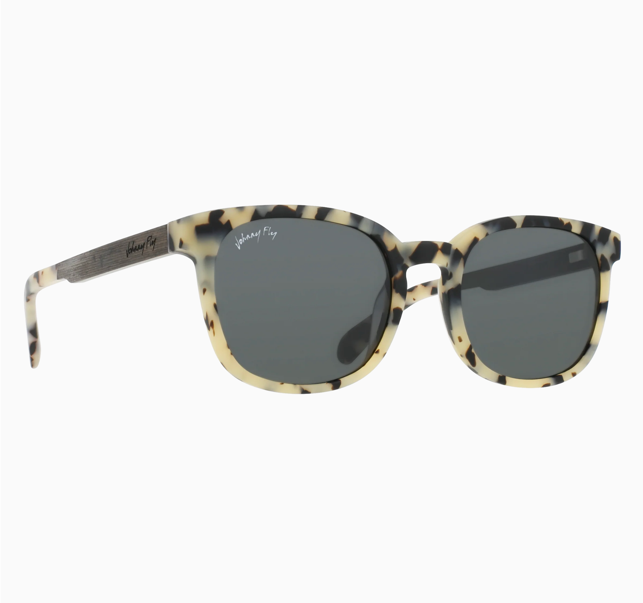 Altitude - Matte White Tortoise / Smoke Polarized
