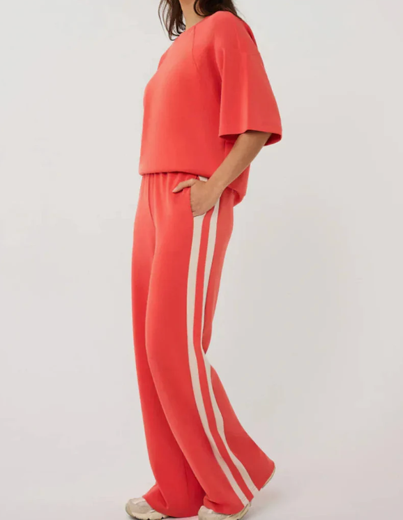 Wide Stripe Modal Trousers