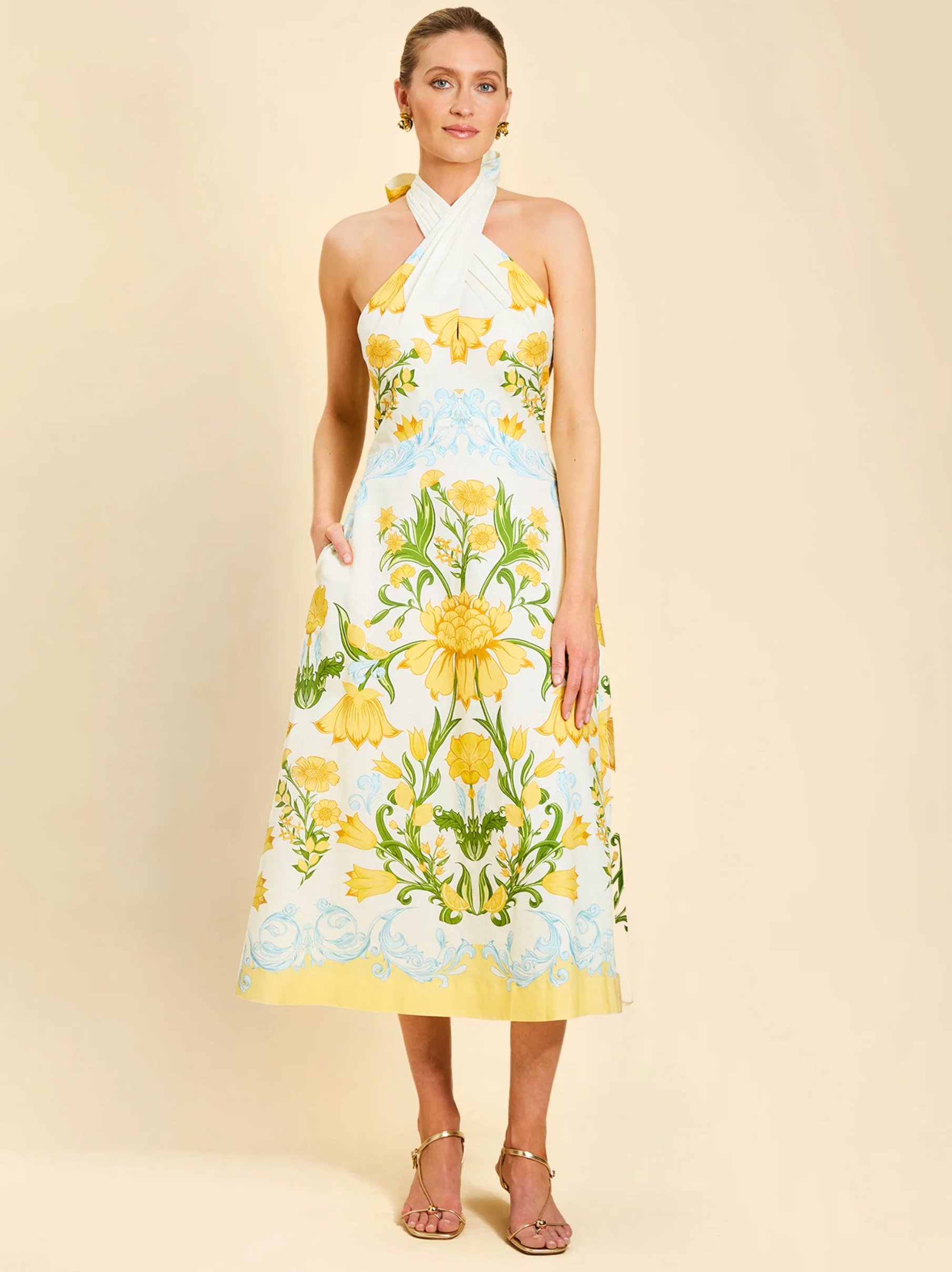 Copacabana Halter Midi Dress