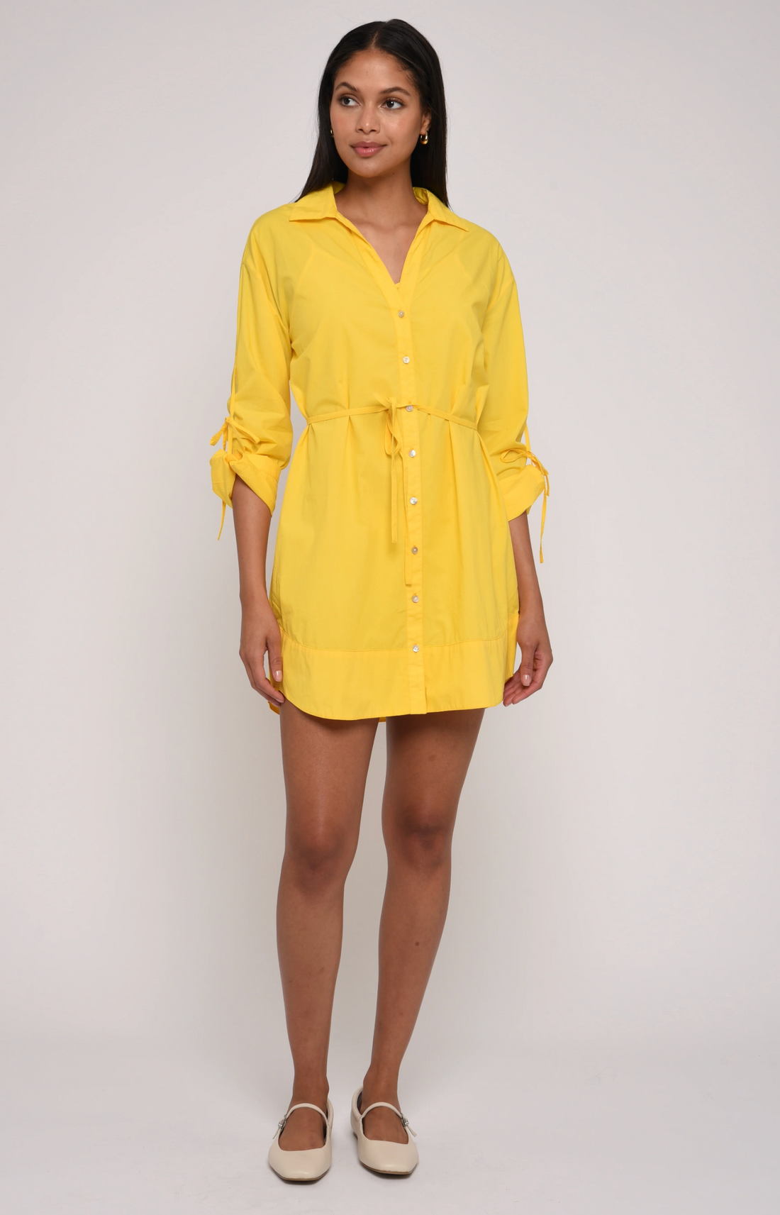 Shannon Mini Dress in Vibrant Yellow