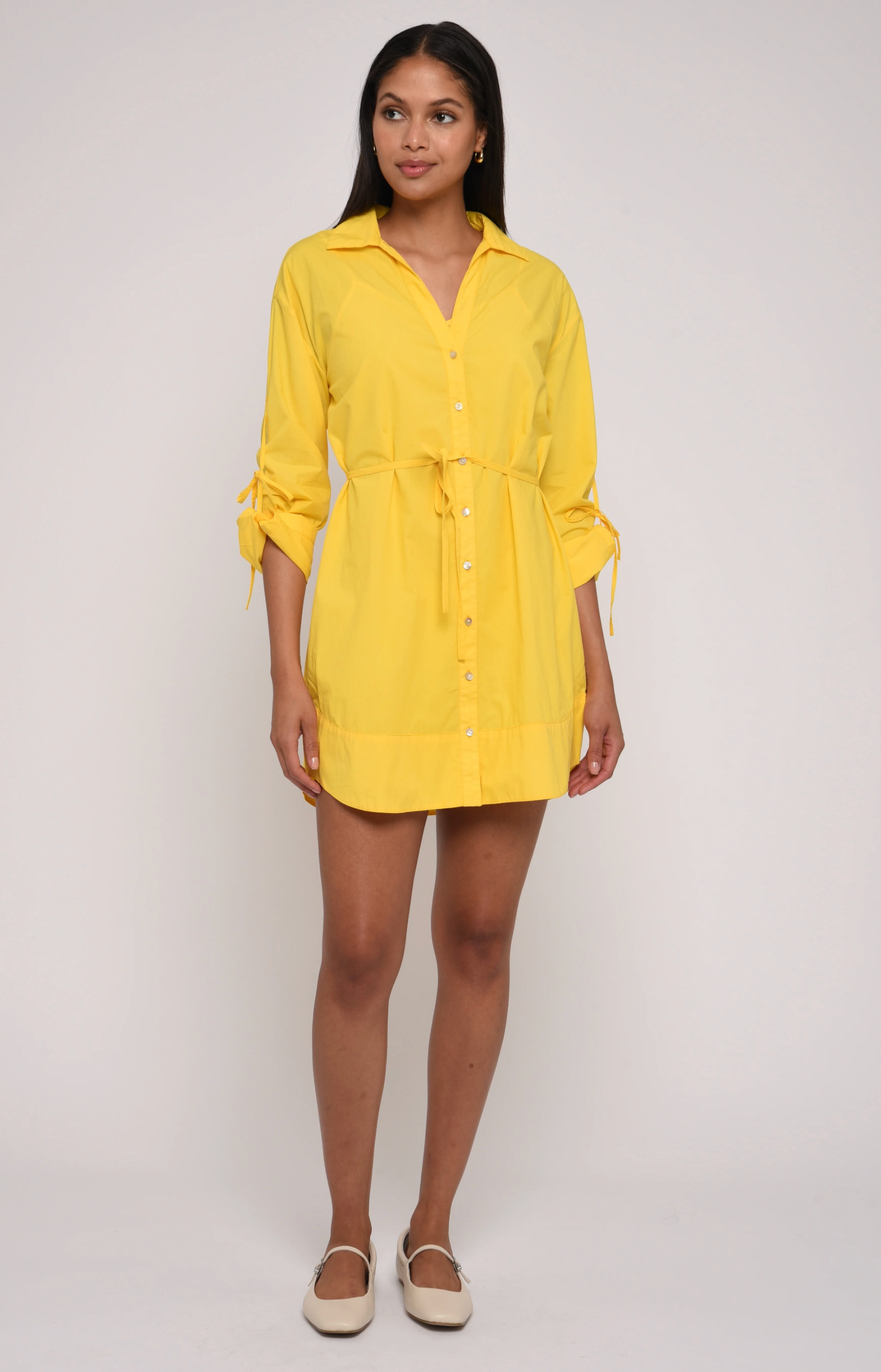 Shannon Mini Dress in Vibrant Yellow