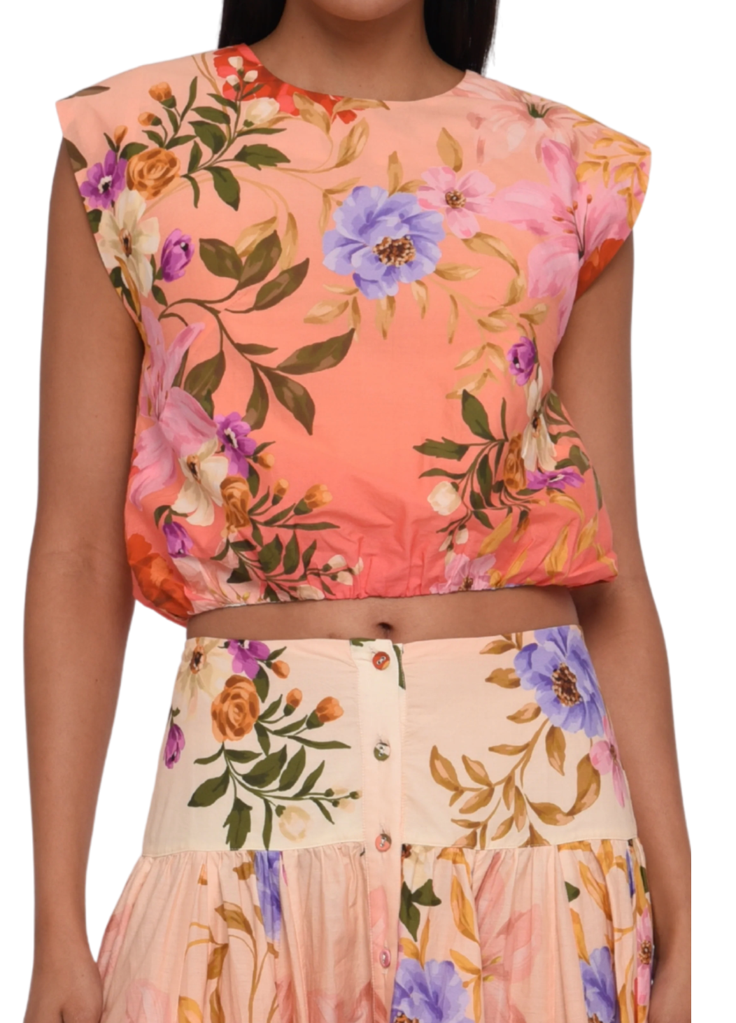 Cambrie Tank in Splendor In The Garden Print