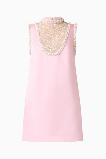 Espera Shift Mini Dress in Rose Pink