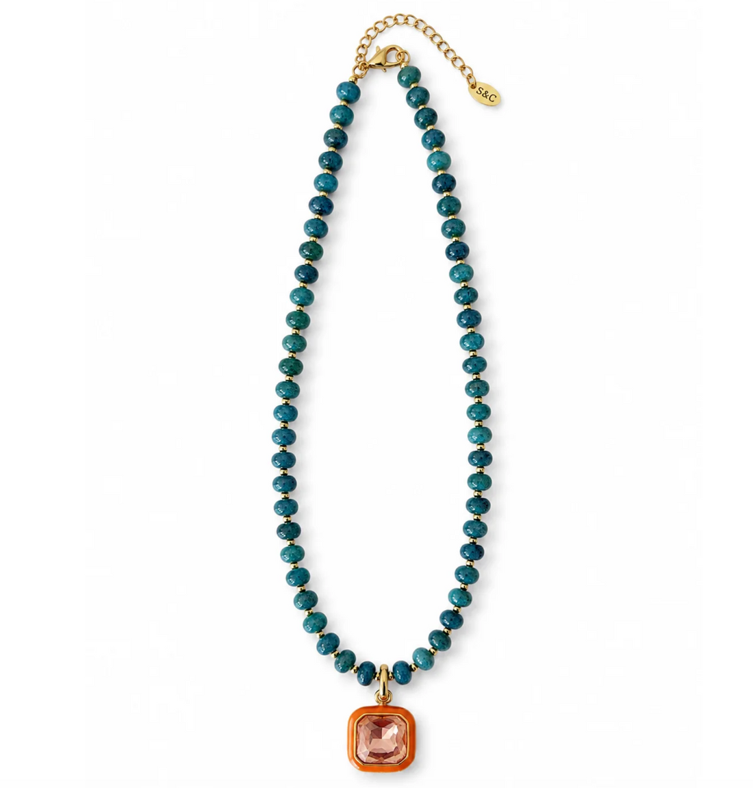 Harvest Pendant Beaded Necklace