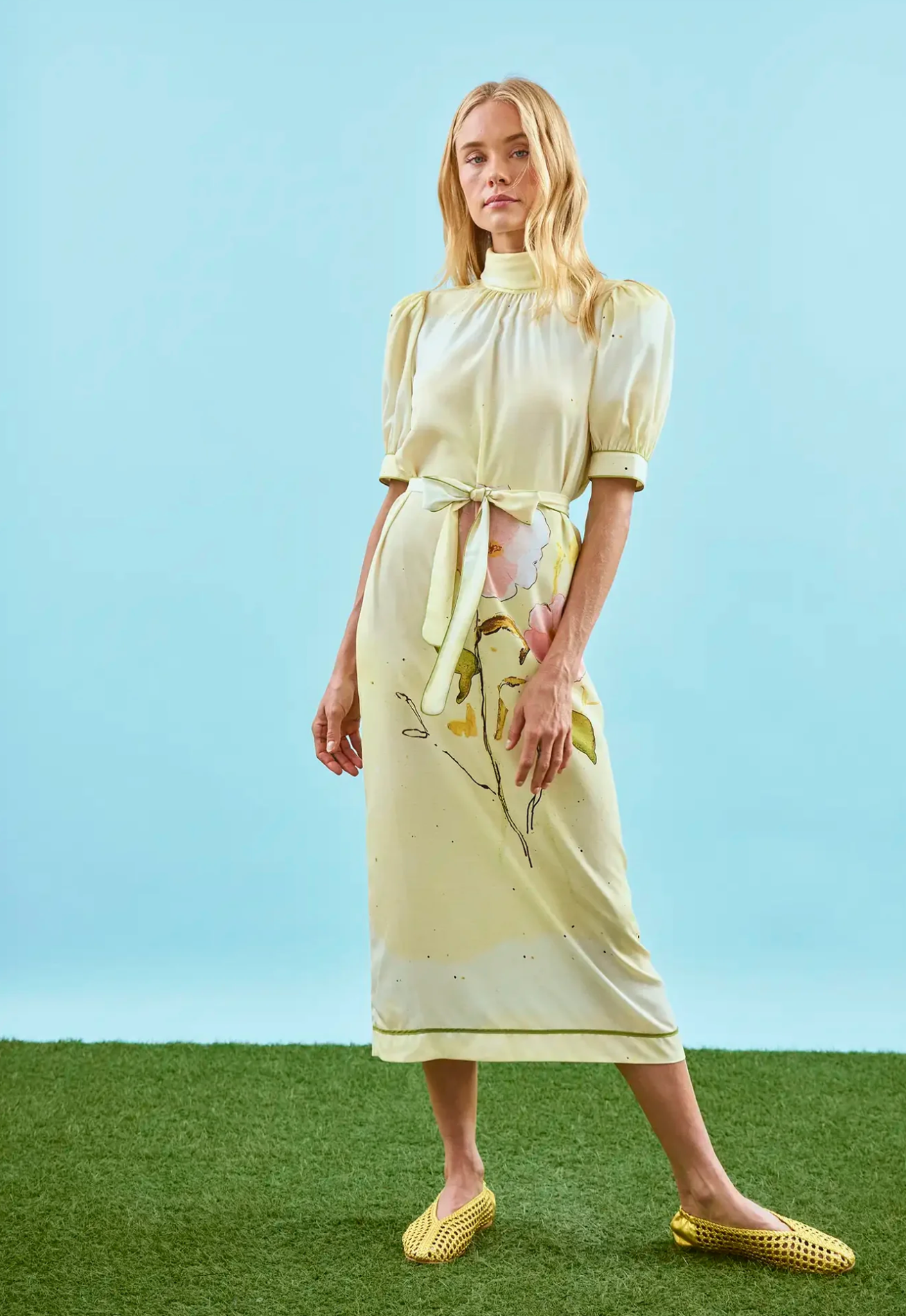 Langley Dress in Quiet Bloom