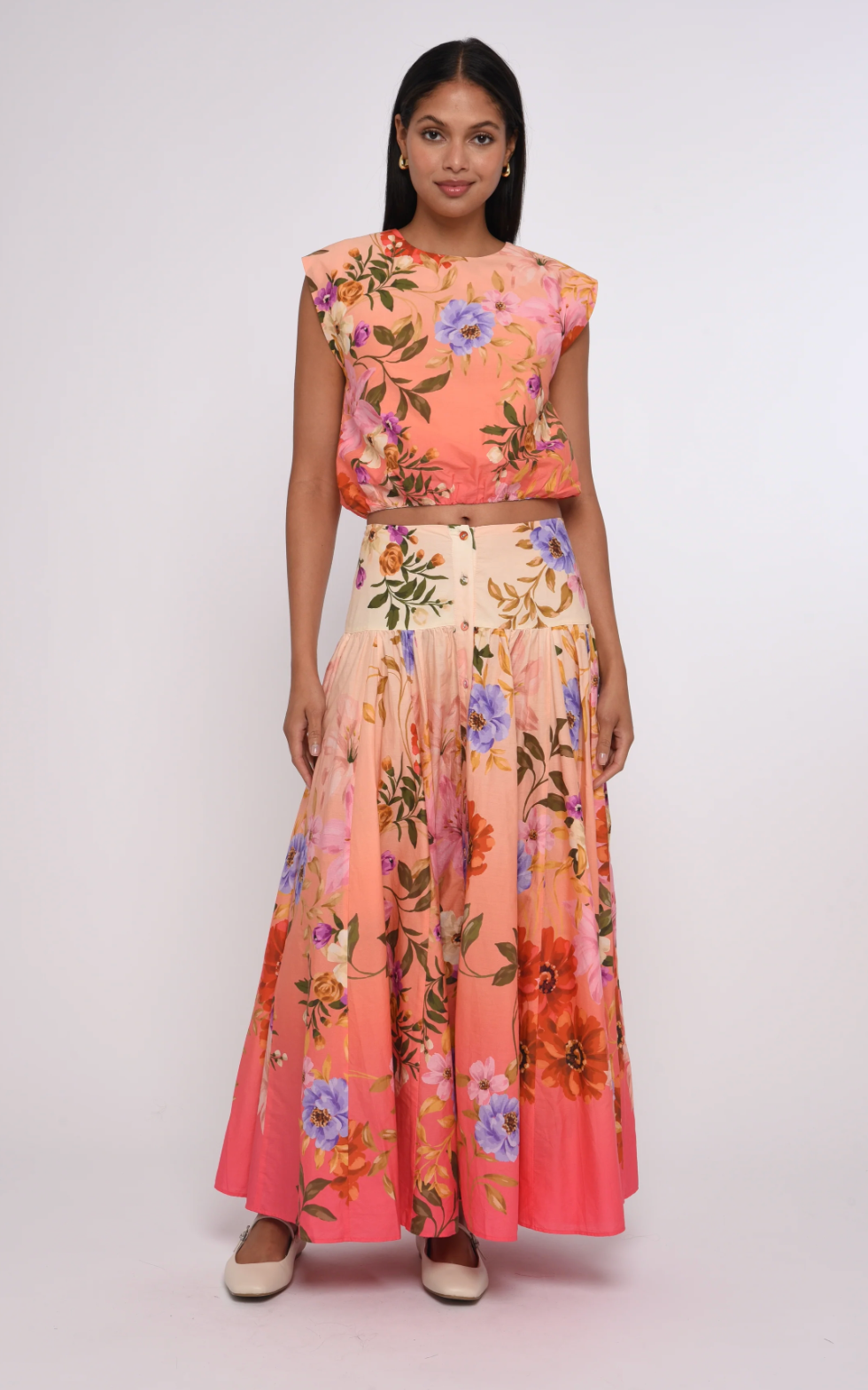 Cambrie Tank in Splendor In The Garden Print