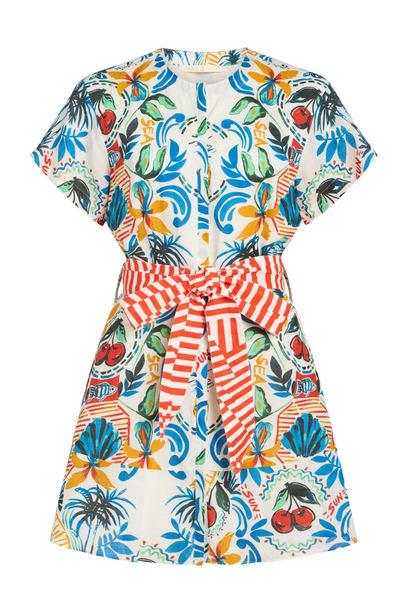 Sable Dress in Floragram
