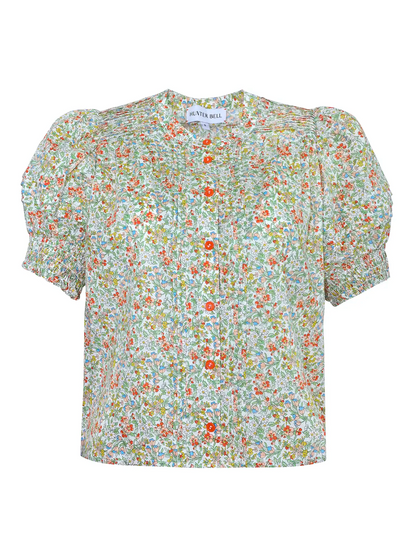 Hartley Top in Coral Multi