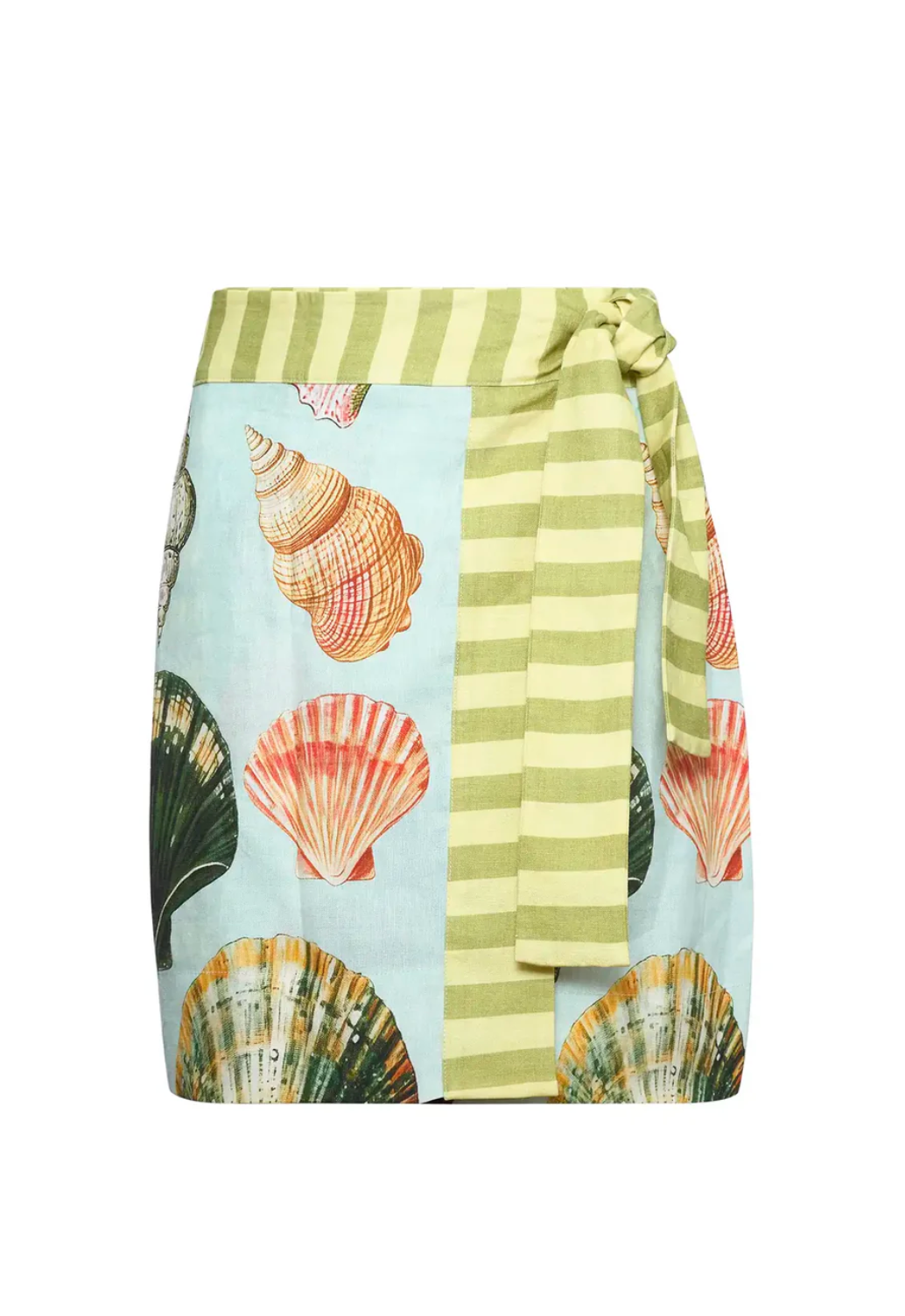 Bistro Skirt in Somers Shell Mint Mini