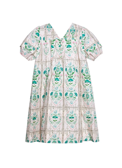 Jenkins Dress Kids Pink Trellis