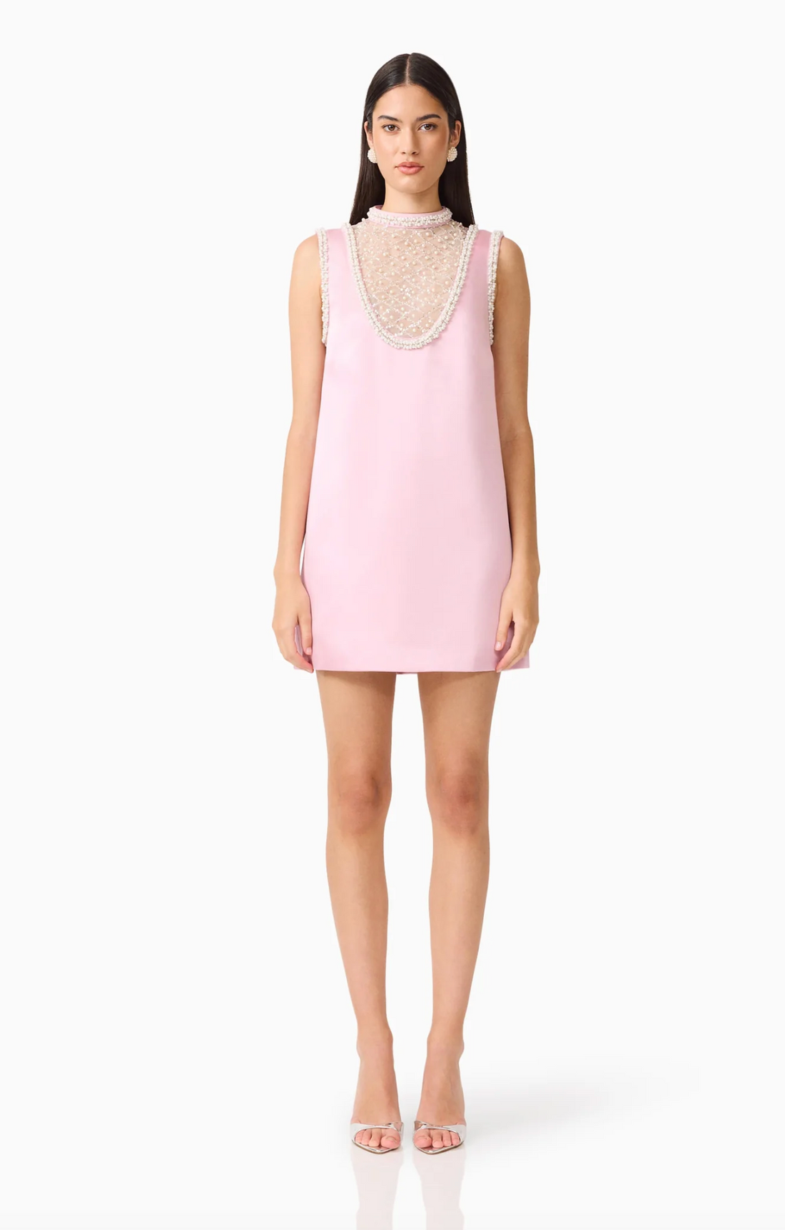 Espera Shift Mini Dress in Rose Pink