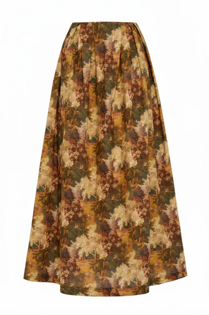 Ridley Skirt in Autumn Arboretum Liberty Print