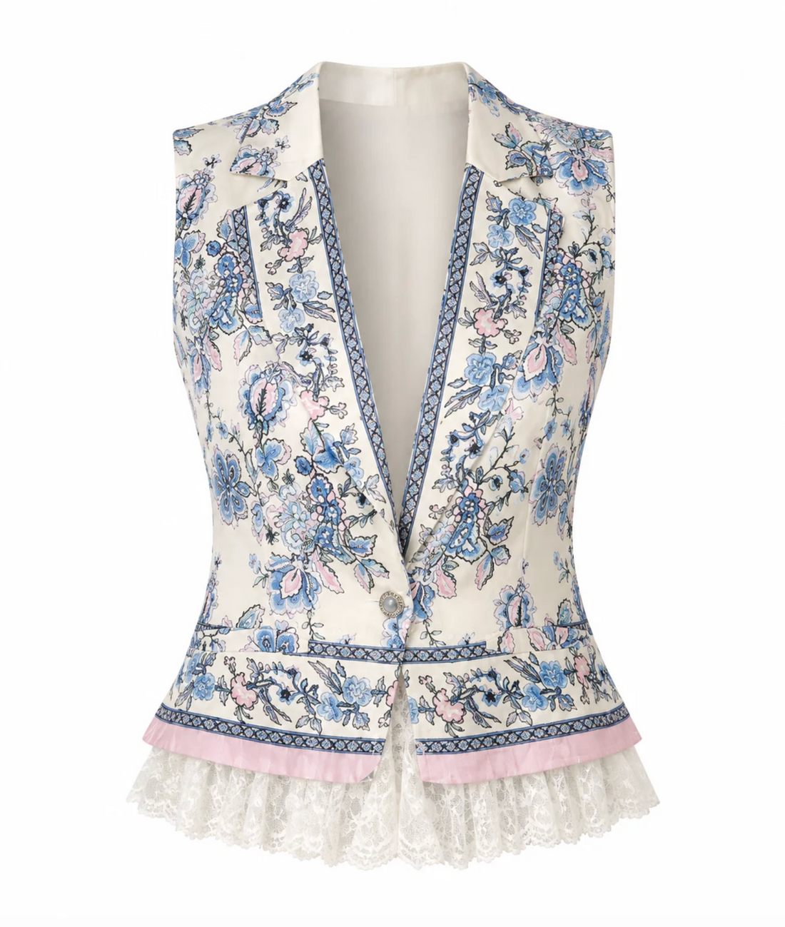 Kaye Vest in Greta Scarf Print